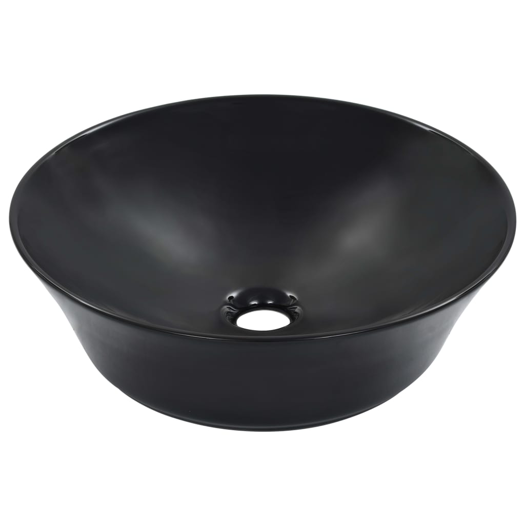 vidaXL Lavabo 41x12,5 cm cerámica negro