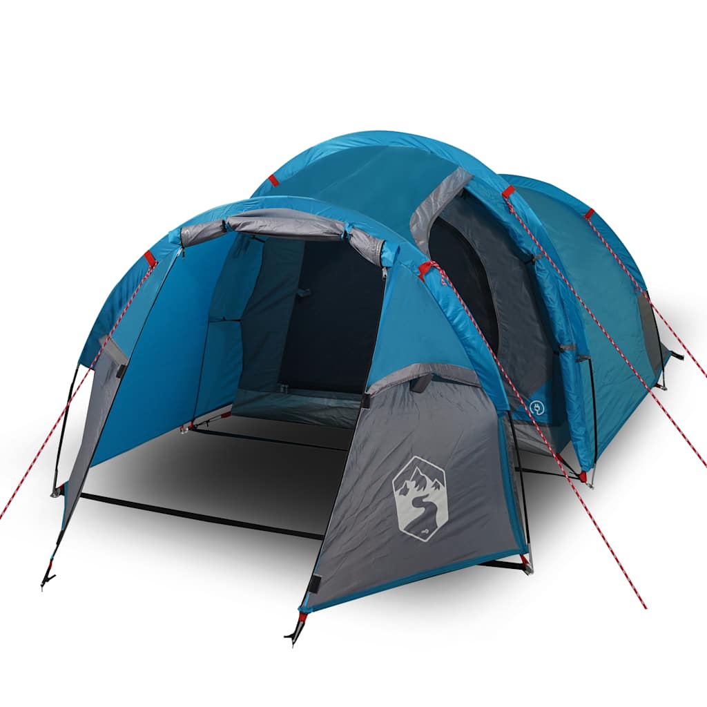 vidaXL Tienda de Camping con Túnel 3 Personas Impermeable Toldo Camping Color Blanco opaco,  orange,  Azul y mas