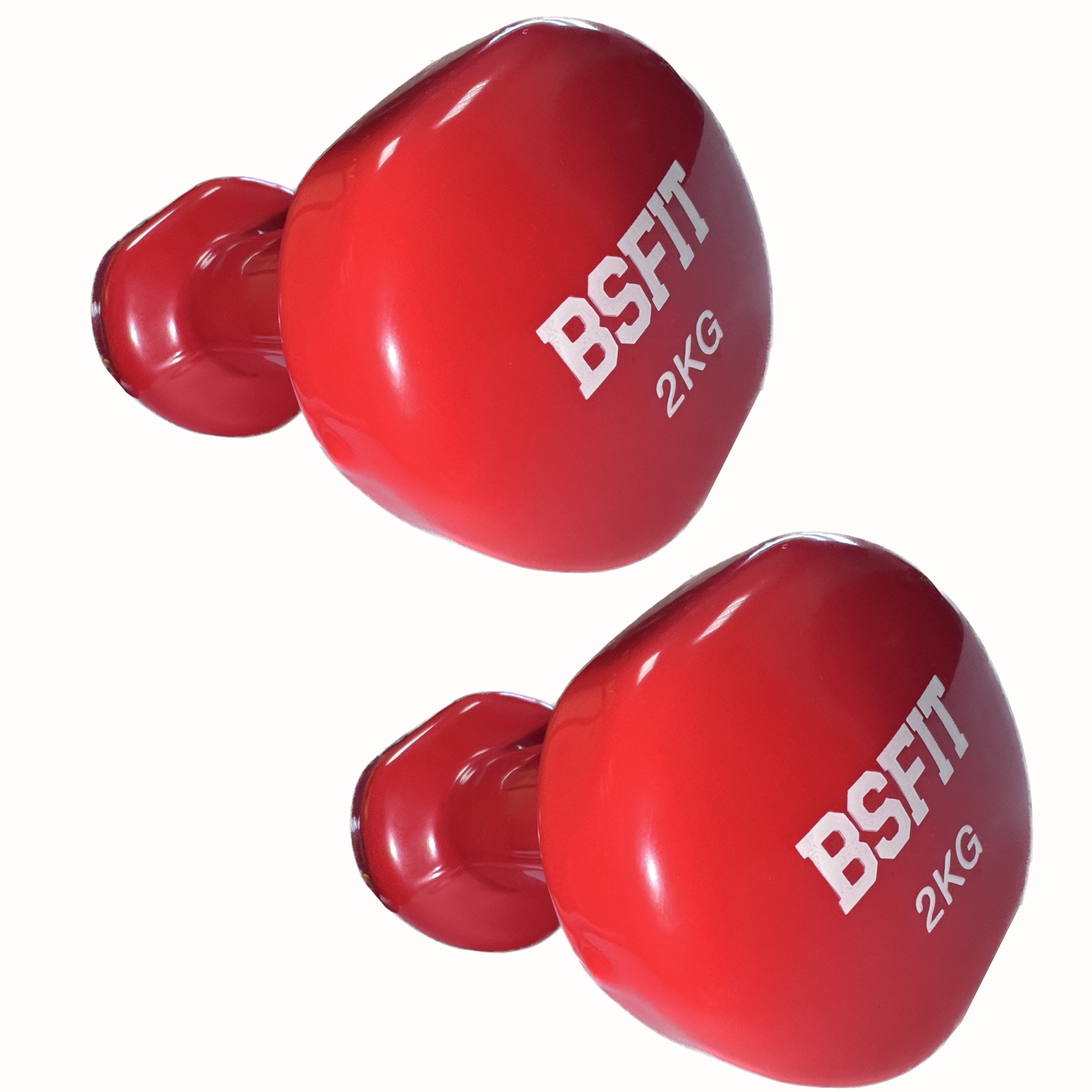Mancuernas Antideslizantes BSFIT de Vinilo 0,5 Kg a 10 Kg - Gimnasio en Casa