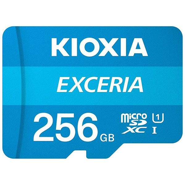 Kioxia - Tarjeta MicroSDXC 256GB Clase 10 UHS-I Kioxia Exceria c/Adaptador