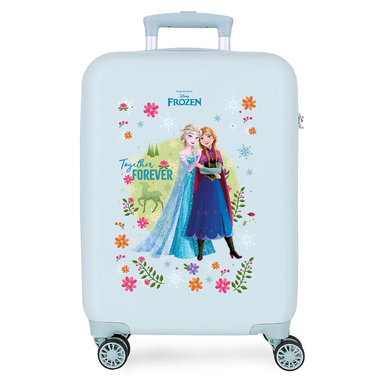 Maleta de cabina Disney Frozen Forever azul claro 55x38x20cm