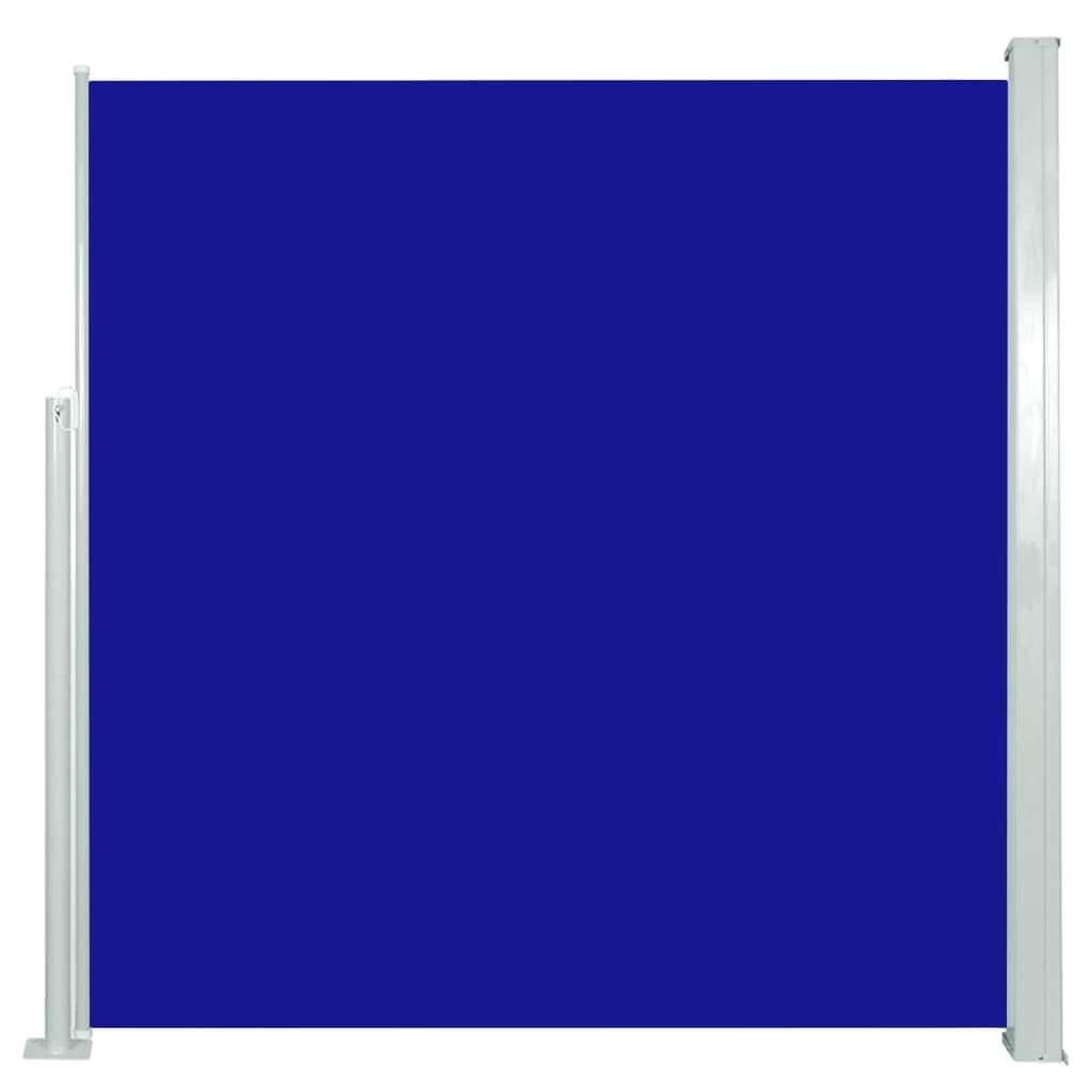 vidaXL Toldo lateral retráctil 140x300 cm Color Negro, Crema, Azul
