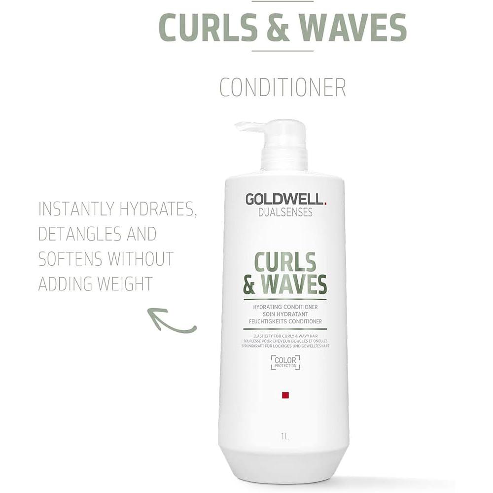 Goldwell Curl & Waves Acondicionador / Acondicionador Hidratante 1000 Ml.