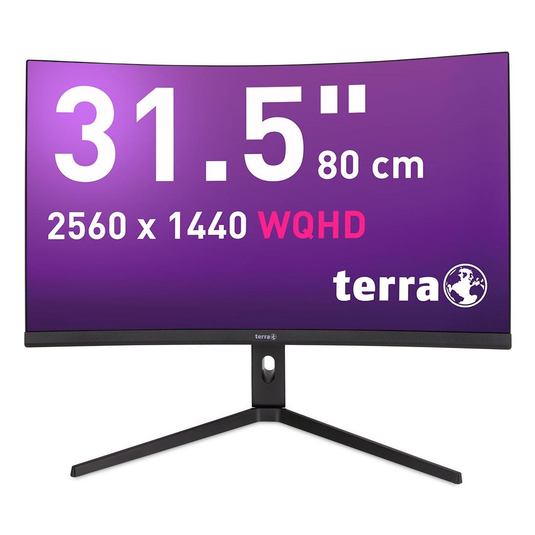 TERRA 3285W pantalla para PC 80 cm (31.5") 2560 x 1440 Pixeles Wide Quad HD LCD Negro