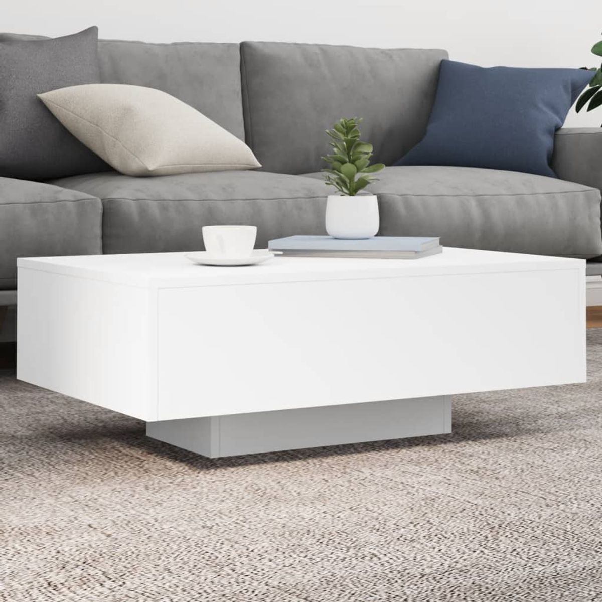 Mesa de centro Ake con luces LED 31x85x55 cm