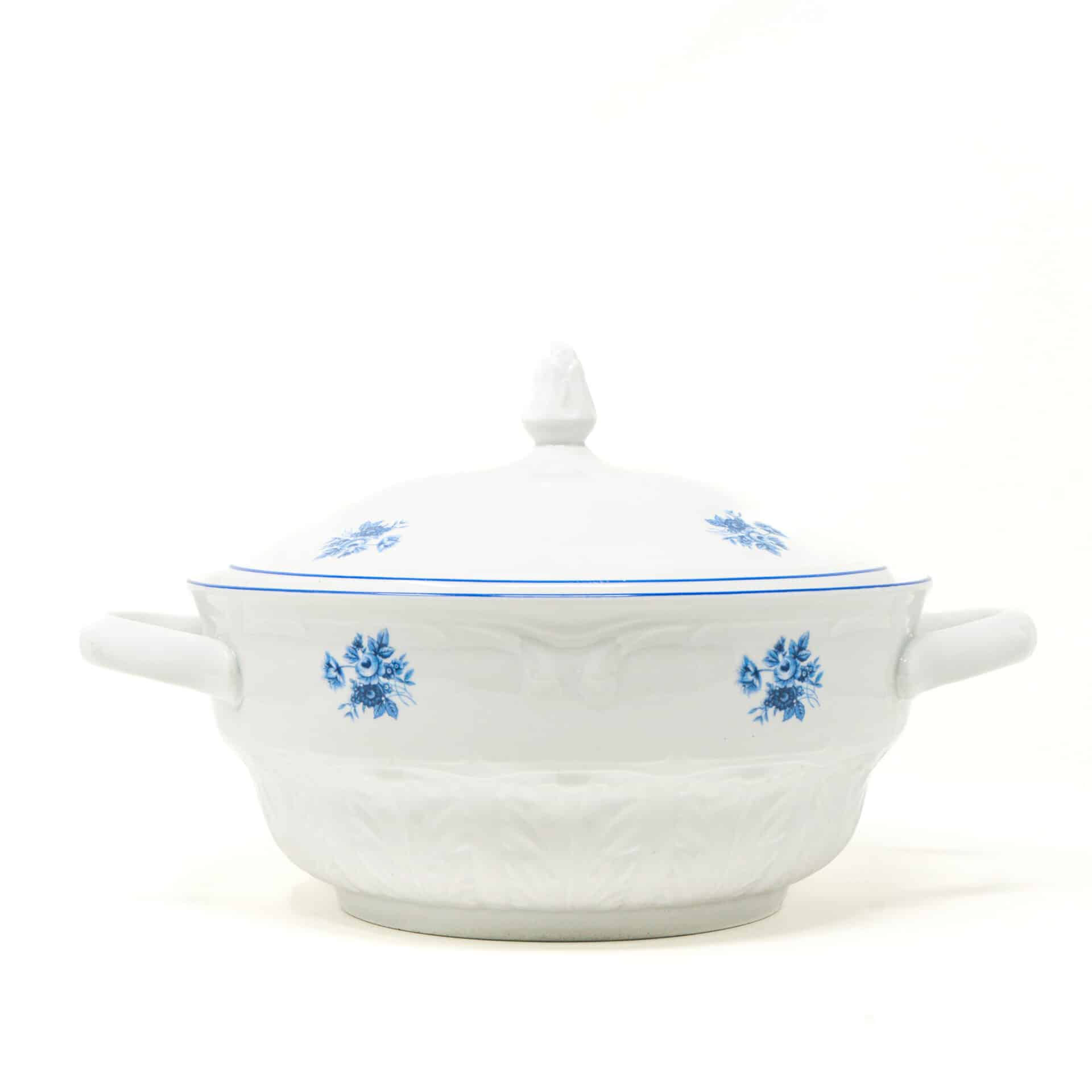 Sopera de porcelana blanca Lubeck  blue 2,5 l CRC Soperas, Salseras, ensaladeras y cuencos