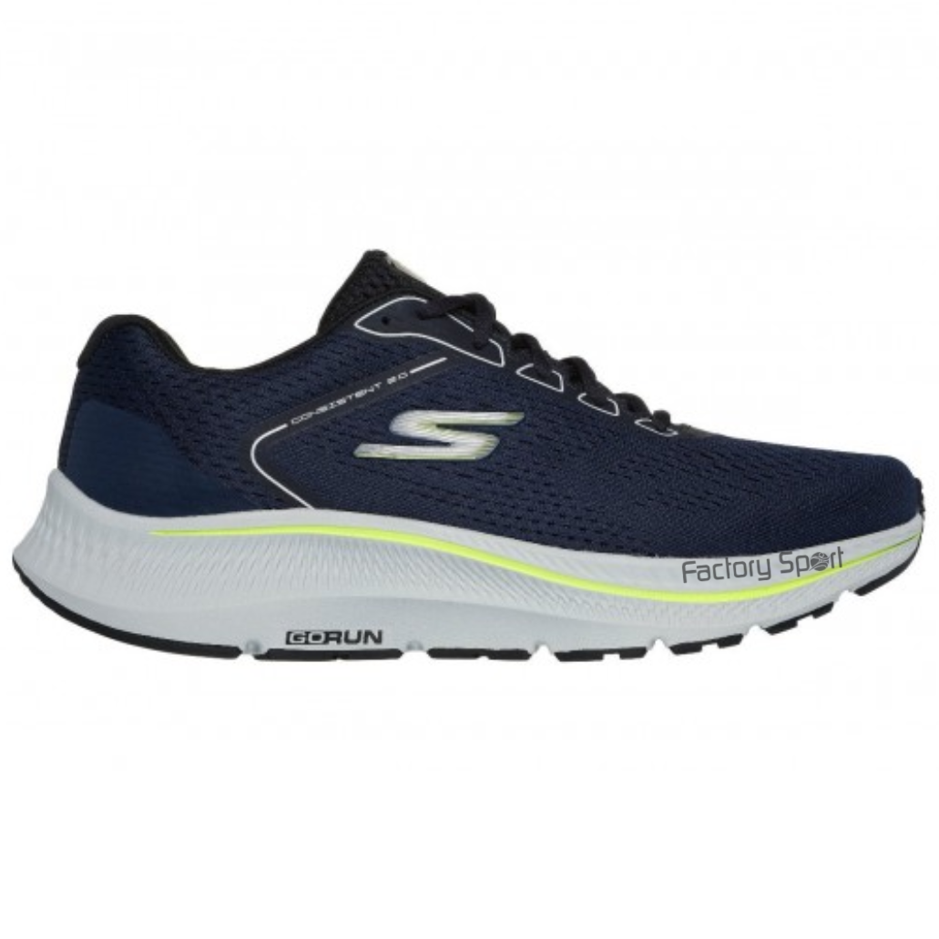 SKECHERS GO RUN CONSISTENT 2.0 MILE MARINO/BLANCI/LIMA PARA HOMBRE