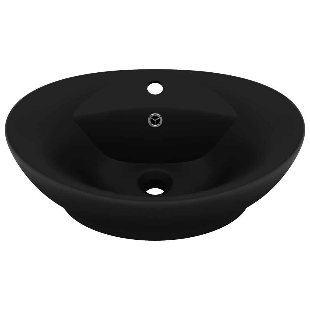 vidaXL Lavabo Lujoso con Rebosadero Cerámica 58,5x39 cm Tocador Multicolor