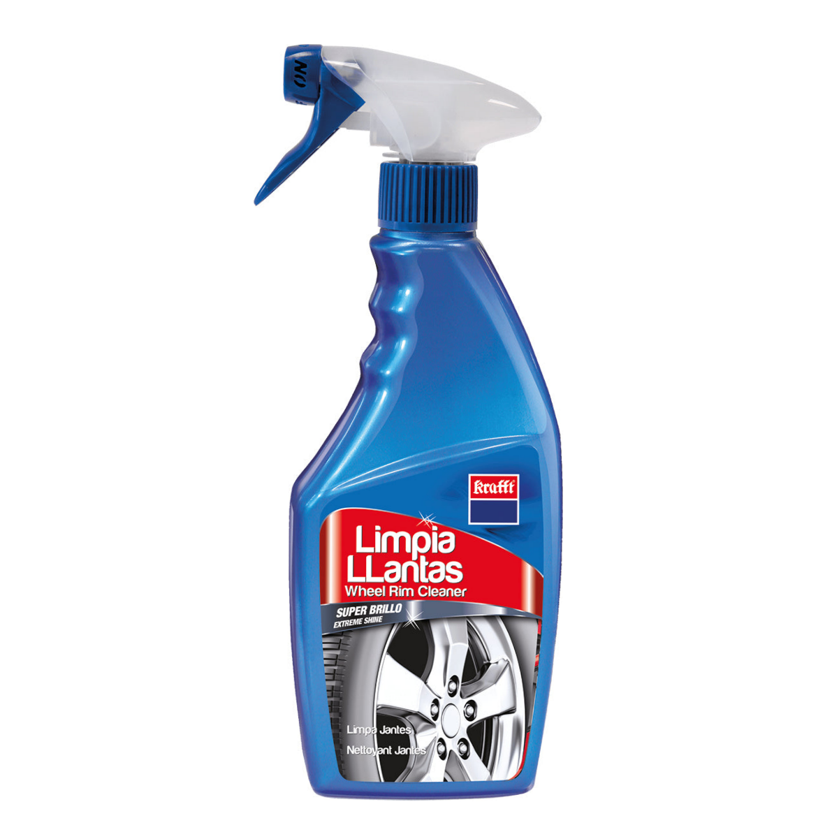 Krafft Limpia Llantas de Coche Eliminador de Suciedad para Todo Tipo de Llantas 500 Ml