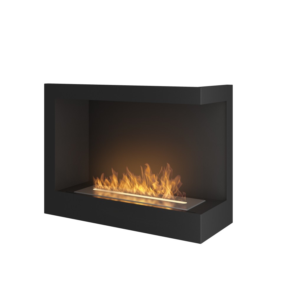 Chimenea de bioetanol empotrada SimpleFire Corner 600 Right con cristal