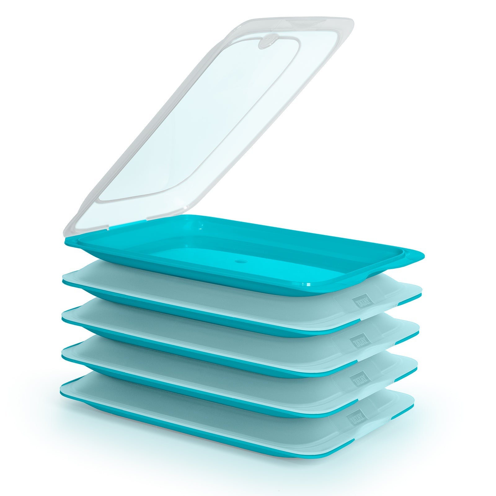 TATAY Fresh - Lote de 5 Recipientes Porta Embutidos y Alimentos. Turquesa 22