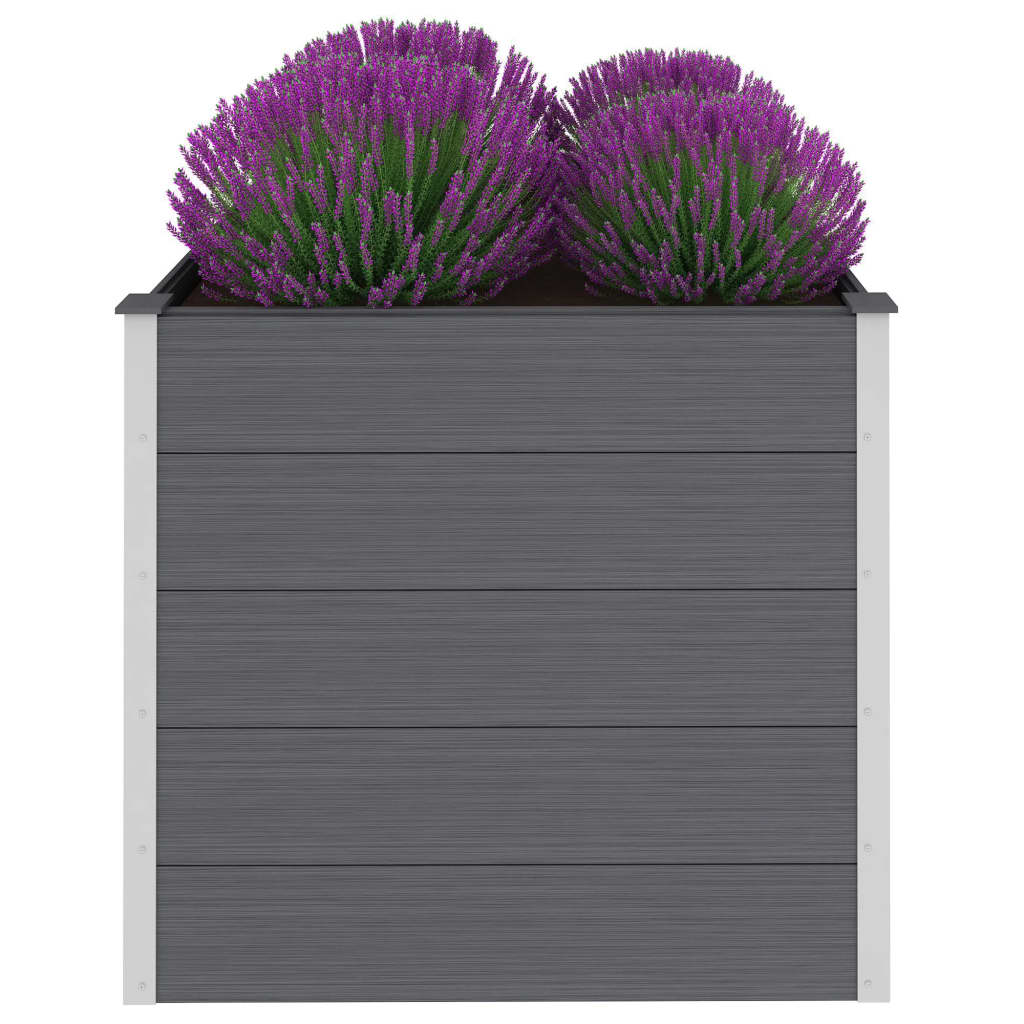 vidaXL Arriate de WPC gris dimensiones 100 x 50 x 54 cm,  100 x 50 x 91 cm,  100 x 100 x 54 cm y mas