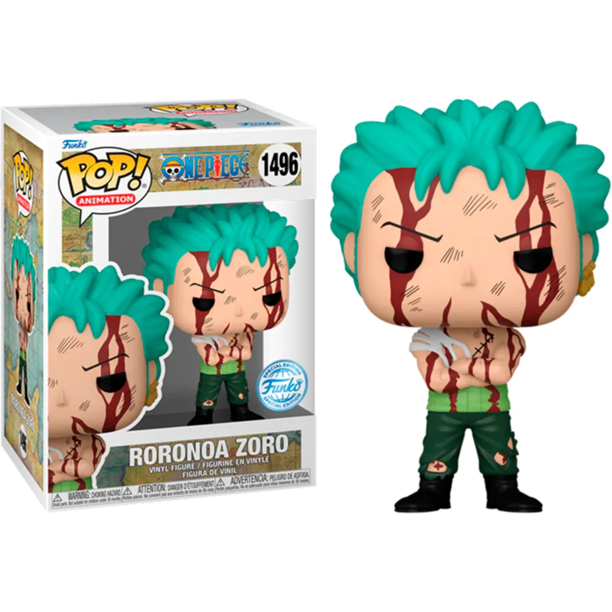 Funko Roronoa  Zoro One Piece nothing happened Exclusivo 1496  Special Edition Brilla  ANime
