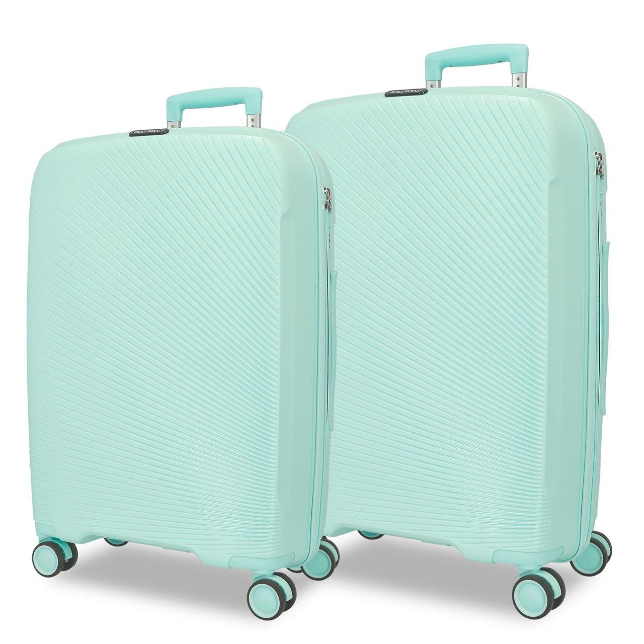 Juego de maletas Roll road Orbit pp turquesa 48x75x28 cm