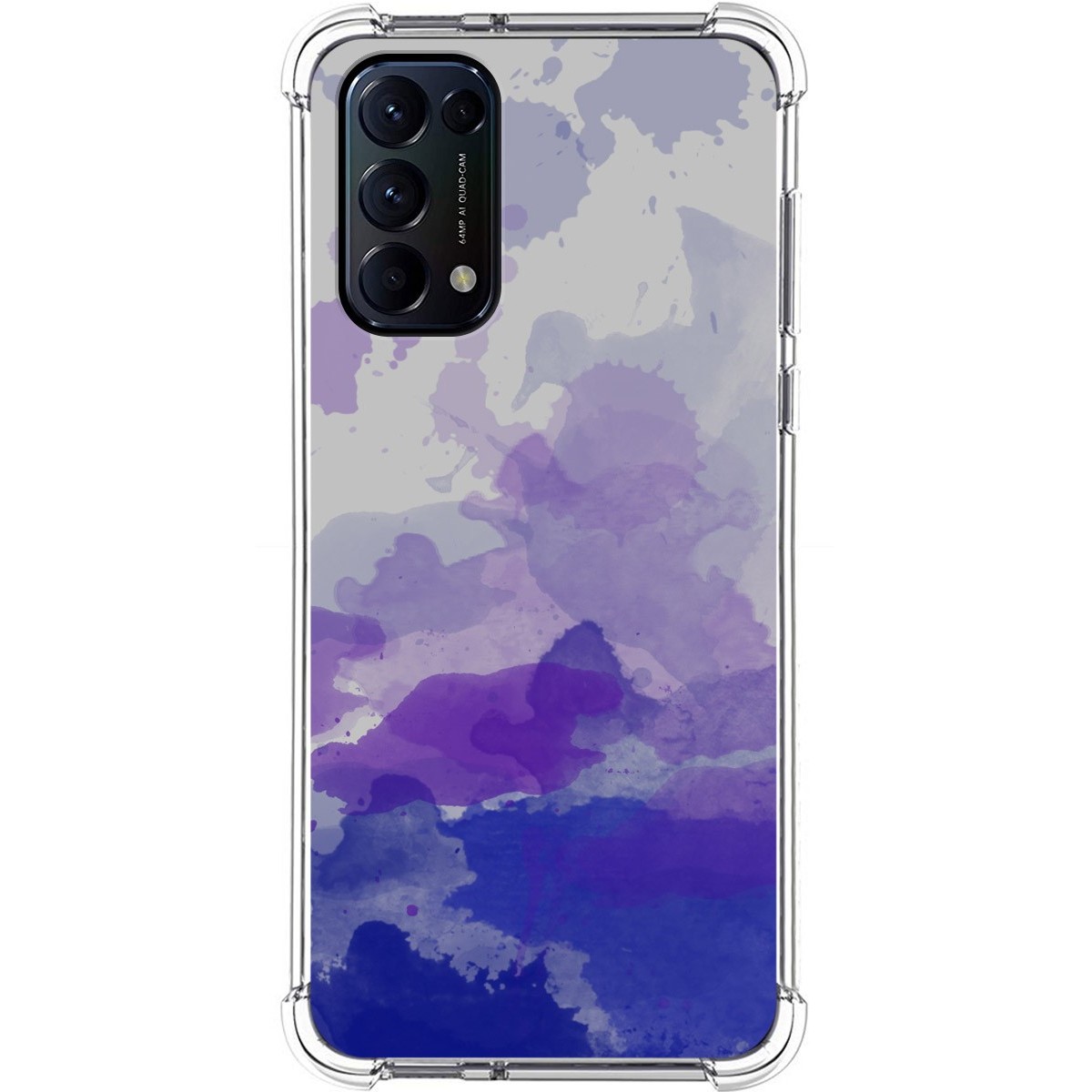 Funda Silicona Antigolpes para Oppo Find X3 Lite 5G diseño Acuarela 09 Dibujos