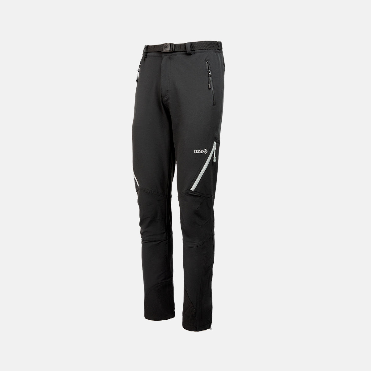 Izas - Pantalón de Montaña de Mujer - Pantalón Trekking de Invierno Regular Fit - Impermeable con Bolsillos de Cremallera y Bajo Ajustable con Cremallera - Secado Rápido - Agon Negro y Fucsia - 3XL
