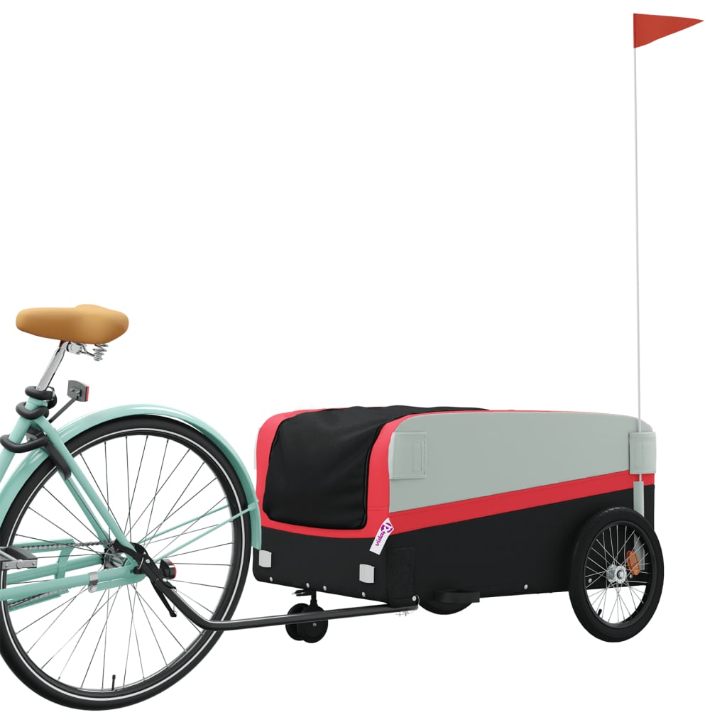 vidaXL Remolque para Bicicleta Carrito de Carga para Bici Hierro 45 kg Color Azul,  Verde,  Negro y mas