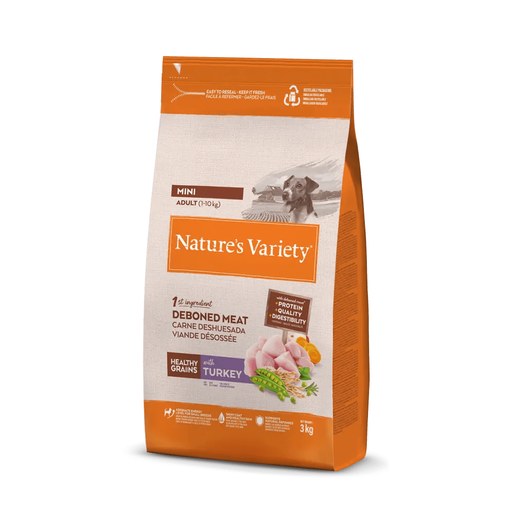 Nature’s Variety – Pienso para perros adultos minis Nature’s Variety Healthy Grains pavo.