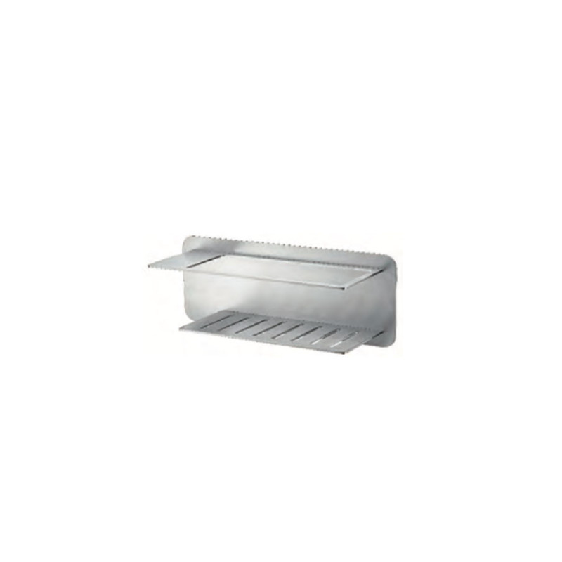 Imex Bethari ADT009/NQ jabonera frontal diseño moderno acero S304 acabado níquel cepillado