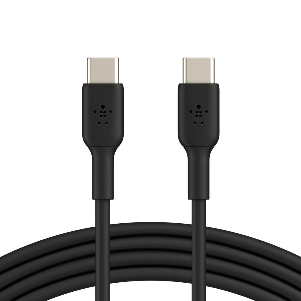 Belkin - Cable CAB003BT1MBK para carga y transferencia de datos estable, con conectores reforzados y acabado resistente al uso continuo, color negro