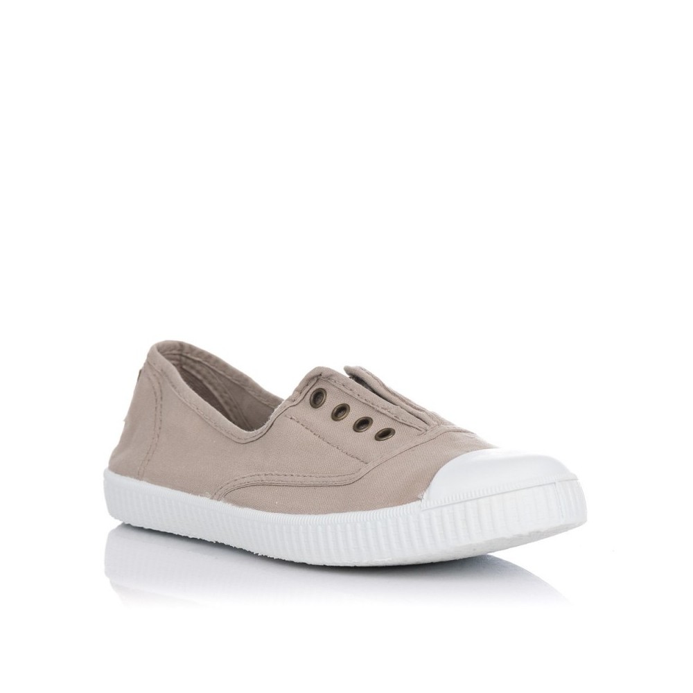 Zapatillas Lona Victoria 106623 Mujer Beig