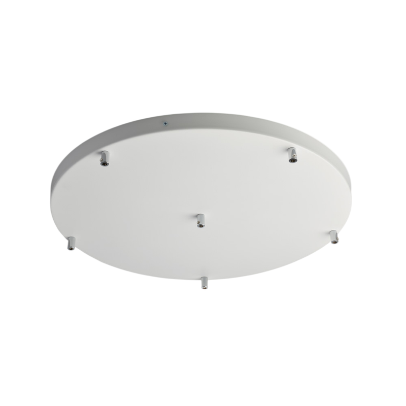 Rosetón Rosetón multicable en hierro lacado blanco d. 50 con 6 agujeros H.3 Ø50 BL290-PL6-DM50-BCO - Bonetti Illumina