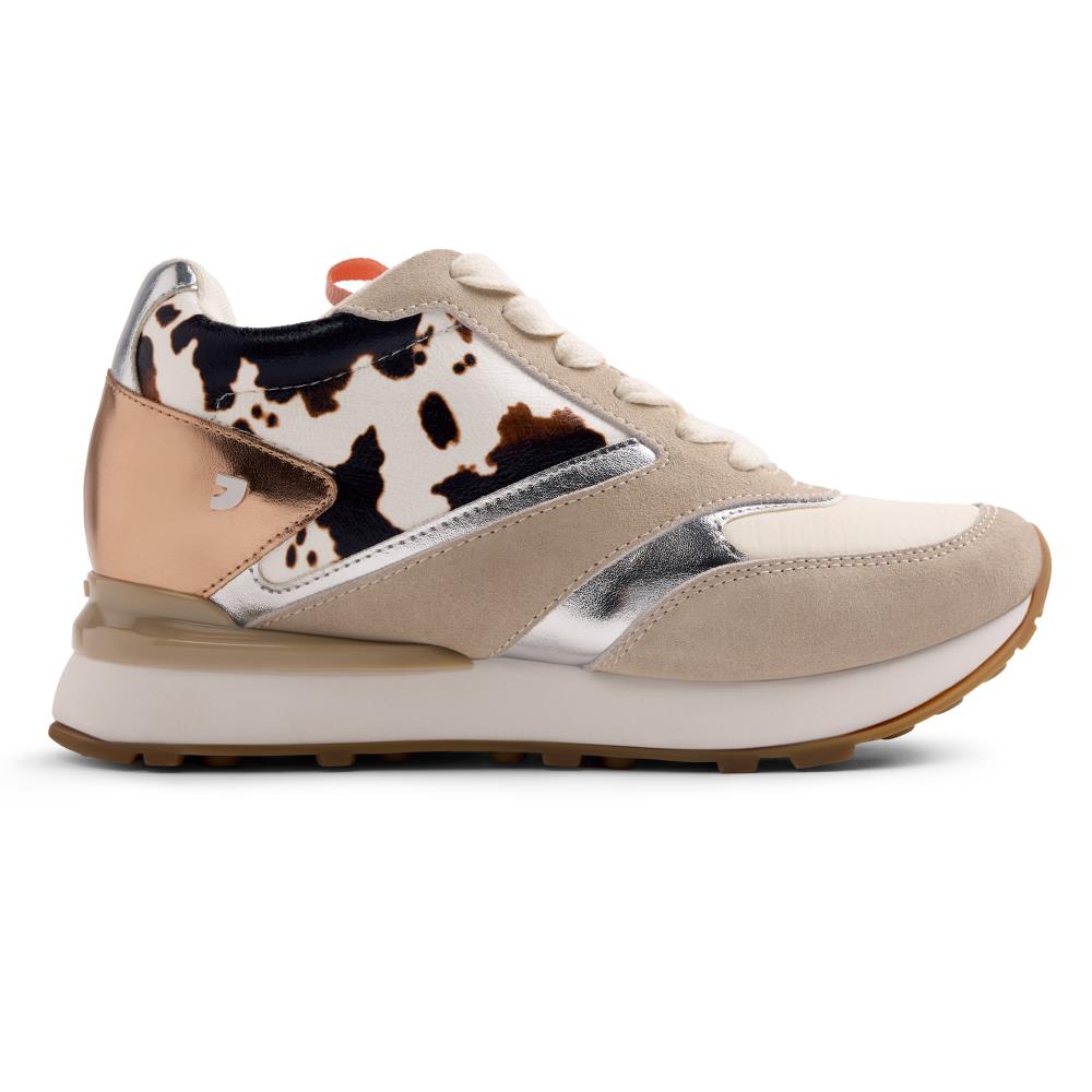 ZAPATILLAS CUÑA PIEL ESTAMPADO ANIMAL TABORA