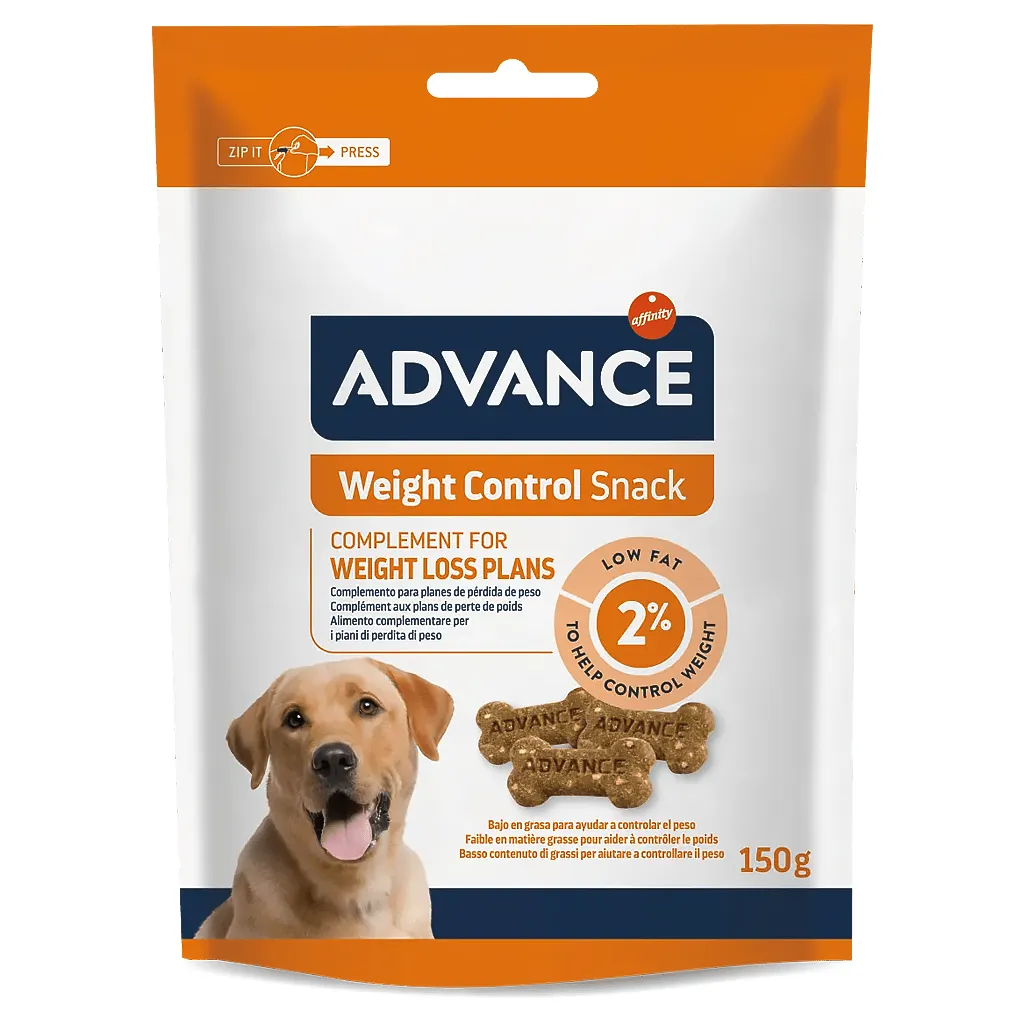 Advance Weight Control Snack Galleta para Perros, Golosinas para Controlar el Apetito a los Perros
