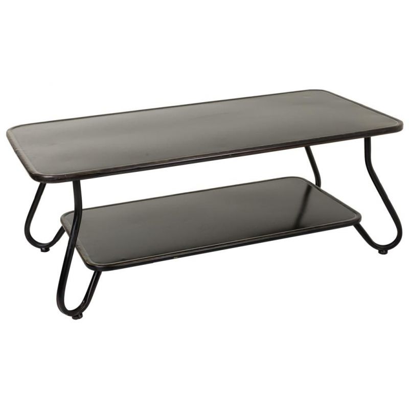 Kit Mesa Auxiliar De Metal Negro 60x120x46,5cm, El mejor complemento para tu hogar