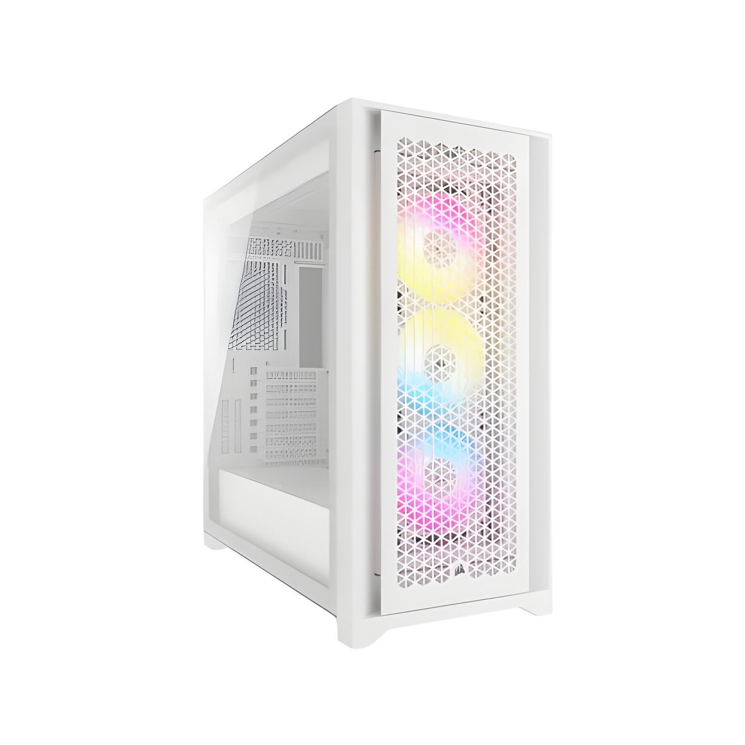 Corsair icue box 5000d rgb airflow white tempered glass cc- 9011243 -ww