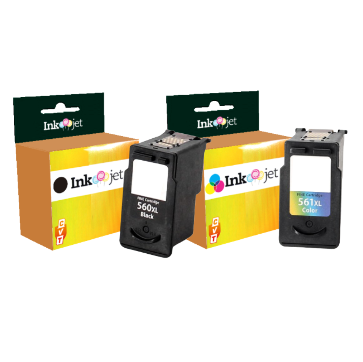 Pack de Cartuchos de Tinta Canon PG560XL Negro + CL561XL Tricolor - Alta Calidad de Impresión