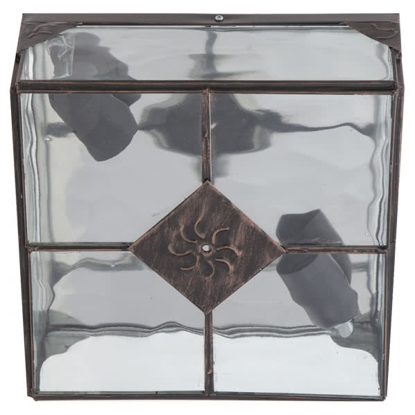 Mi Lampara - Aplique Estepa Plata 1xe27 25x20x12