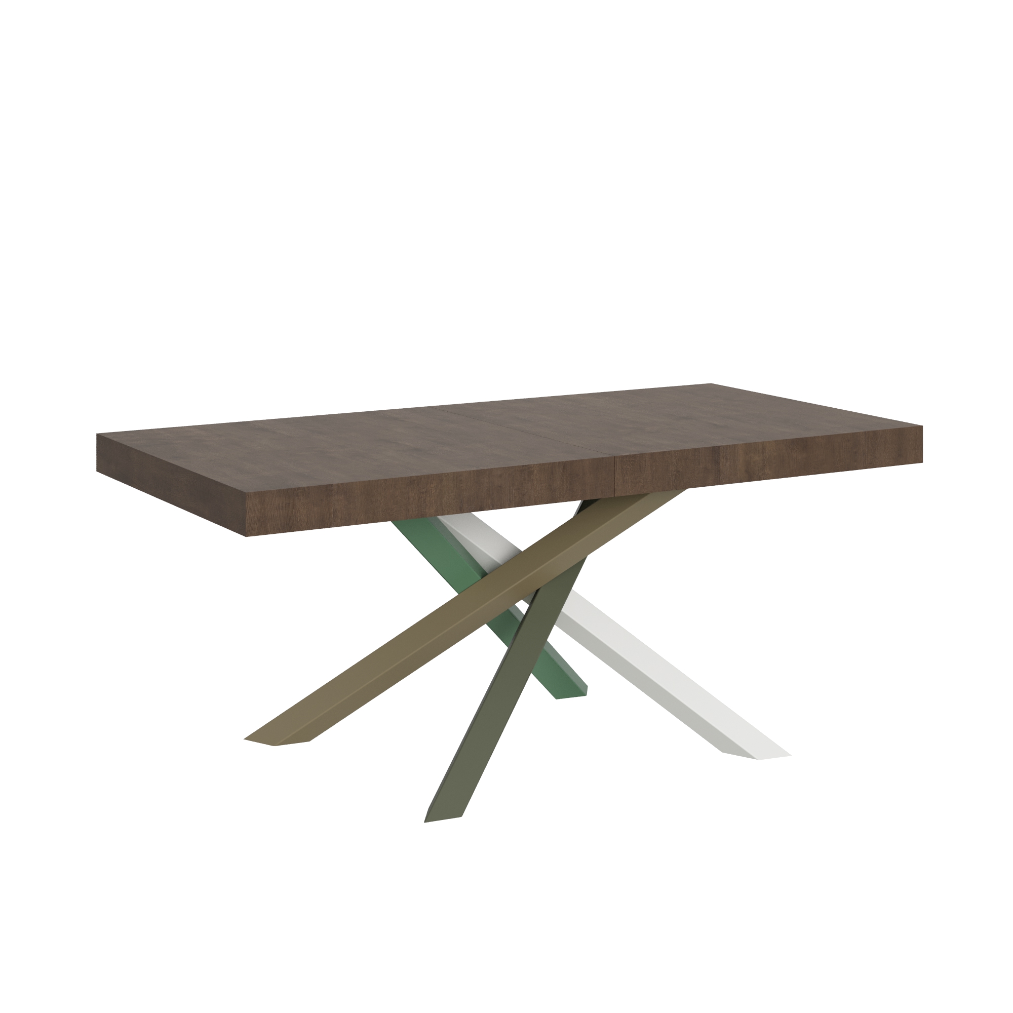 Mesa extensible 200/460x90 cm Volantis patas nogal multicolor 4/A - Itamoby