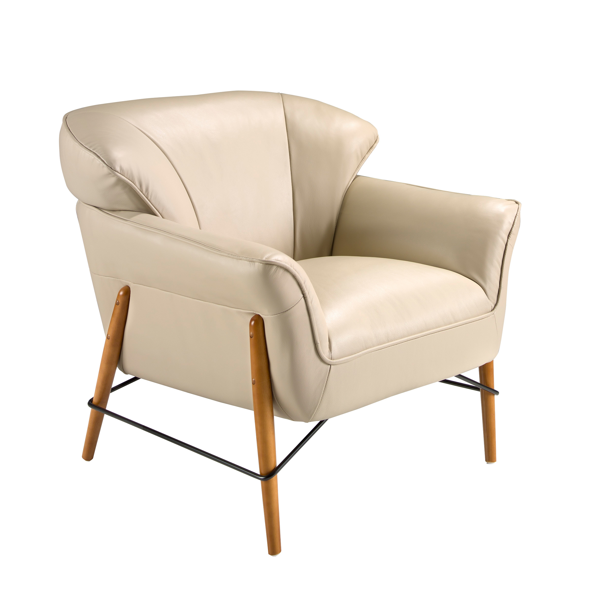ANGEL CERDÁ 5129C Sillón piel arena , Arena , Piel , 86 x 85 x 81