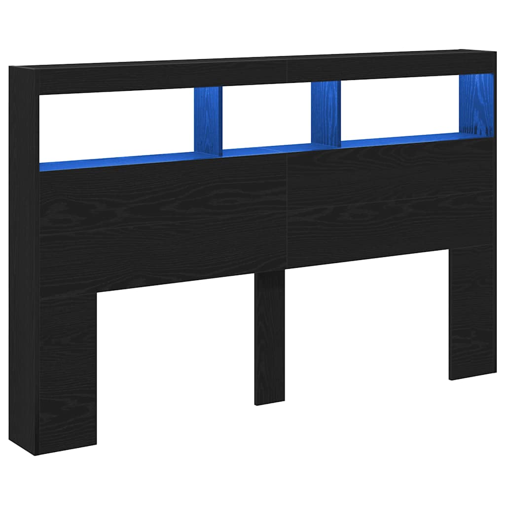 vidaXL Cabecero de cama con luz LED 160 x 17 x 102 cm