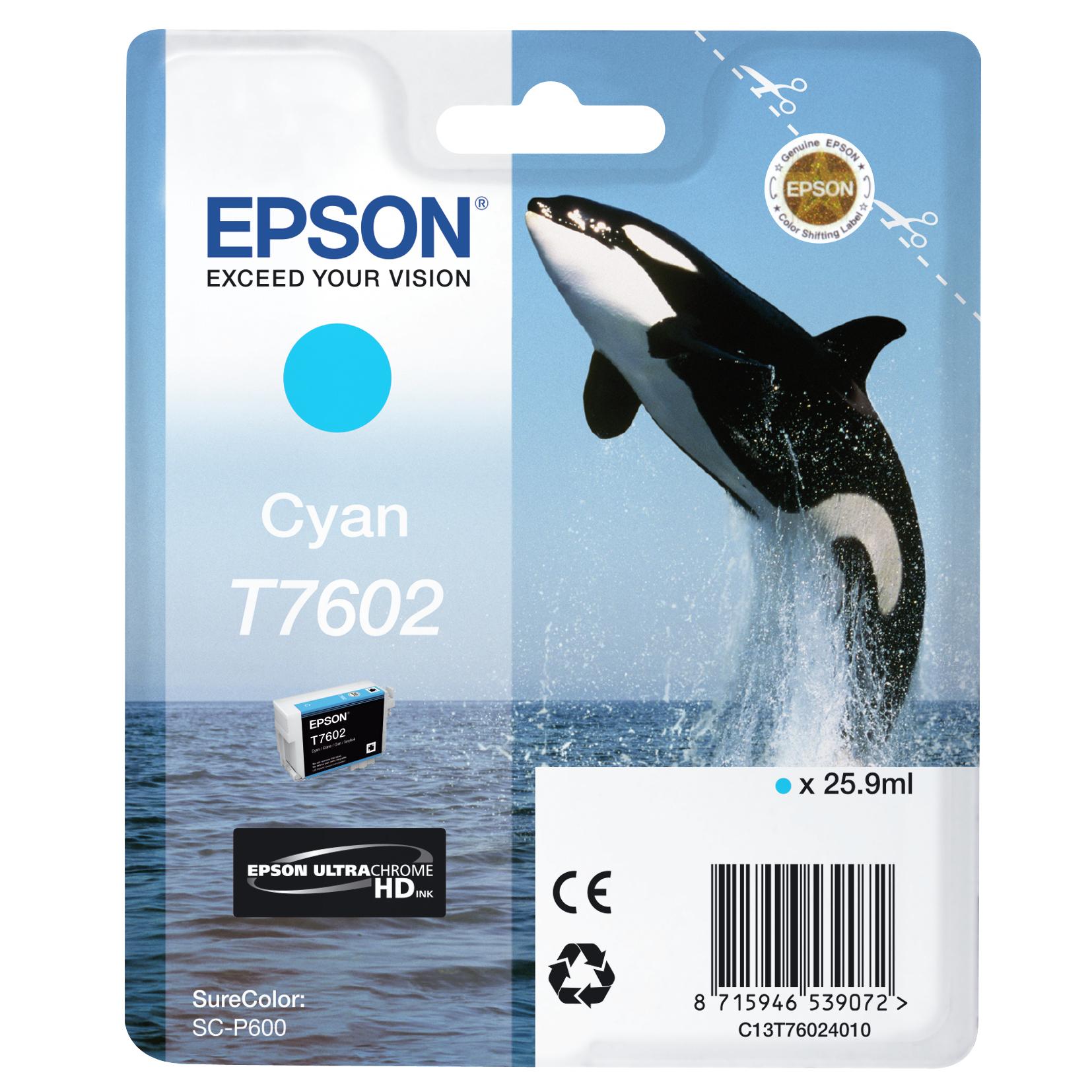 Epson T7602 Cyan Cian C13T76024010