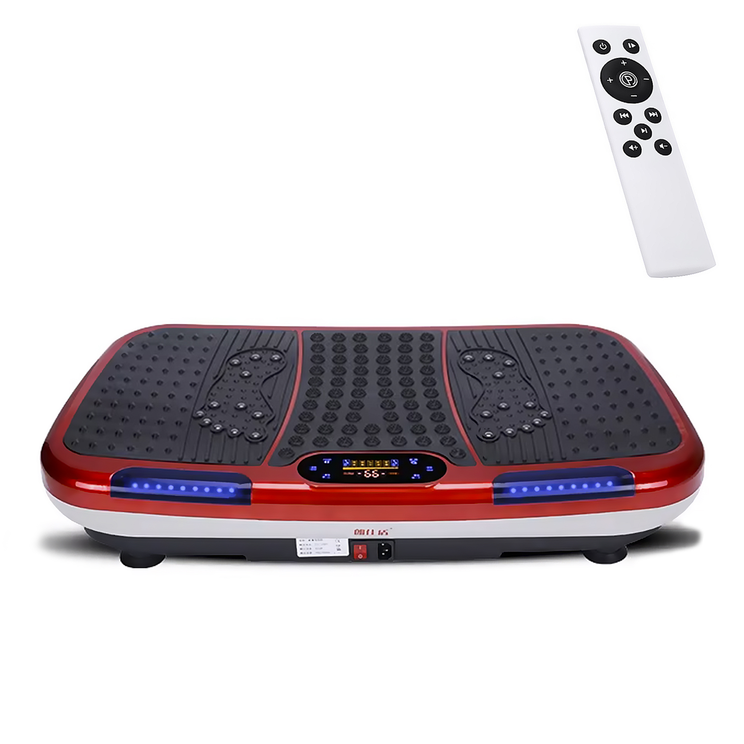 DAM. Plataforma de vibración de terapia estética y salud integral. Reflexología magnética con 120 velocidades, 4 modos, control remoto y música bluetooth. 78x42x16cm.
