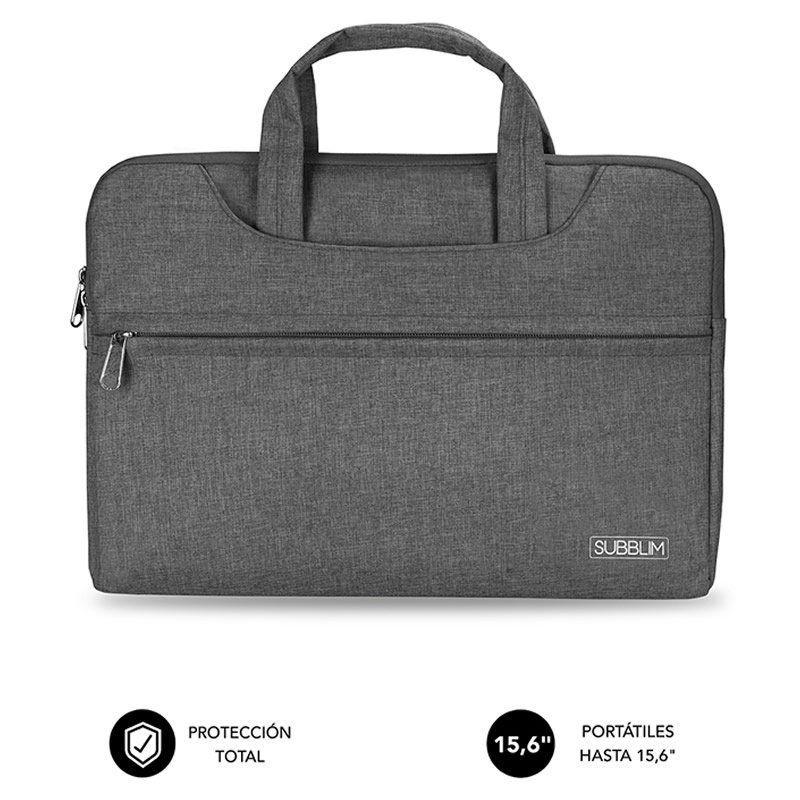 Subblim Business Sleeve Maletín Gris para Portátiles hasta 15.6"