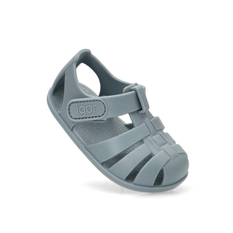 Sandalias Cangrejera Barefoot Niño IGOR Nemo Solid  Azul