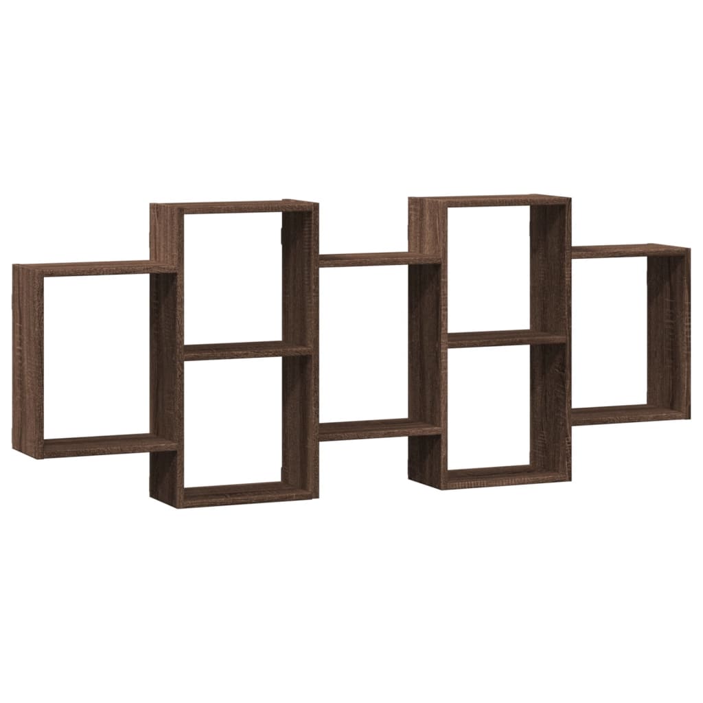 vidaXL Estantería de pared madera de ingeniería 159x18x65 cm Multicolor