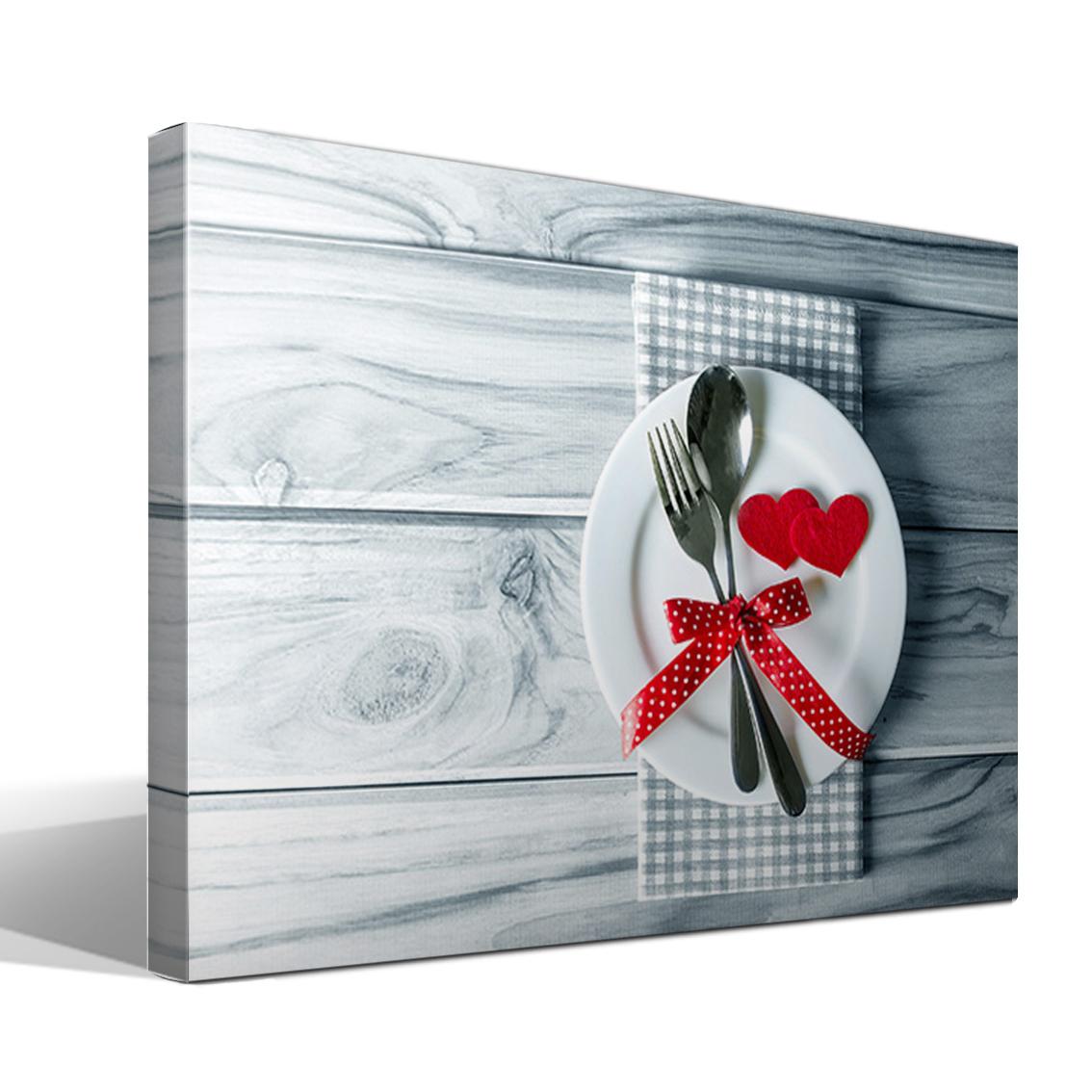 Cuadro Canvas Cena Romántica - Alta Resolución - Lienzo 100% Algodón - Bastidor Abeto - Fabricado en España