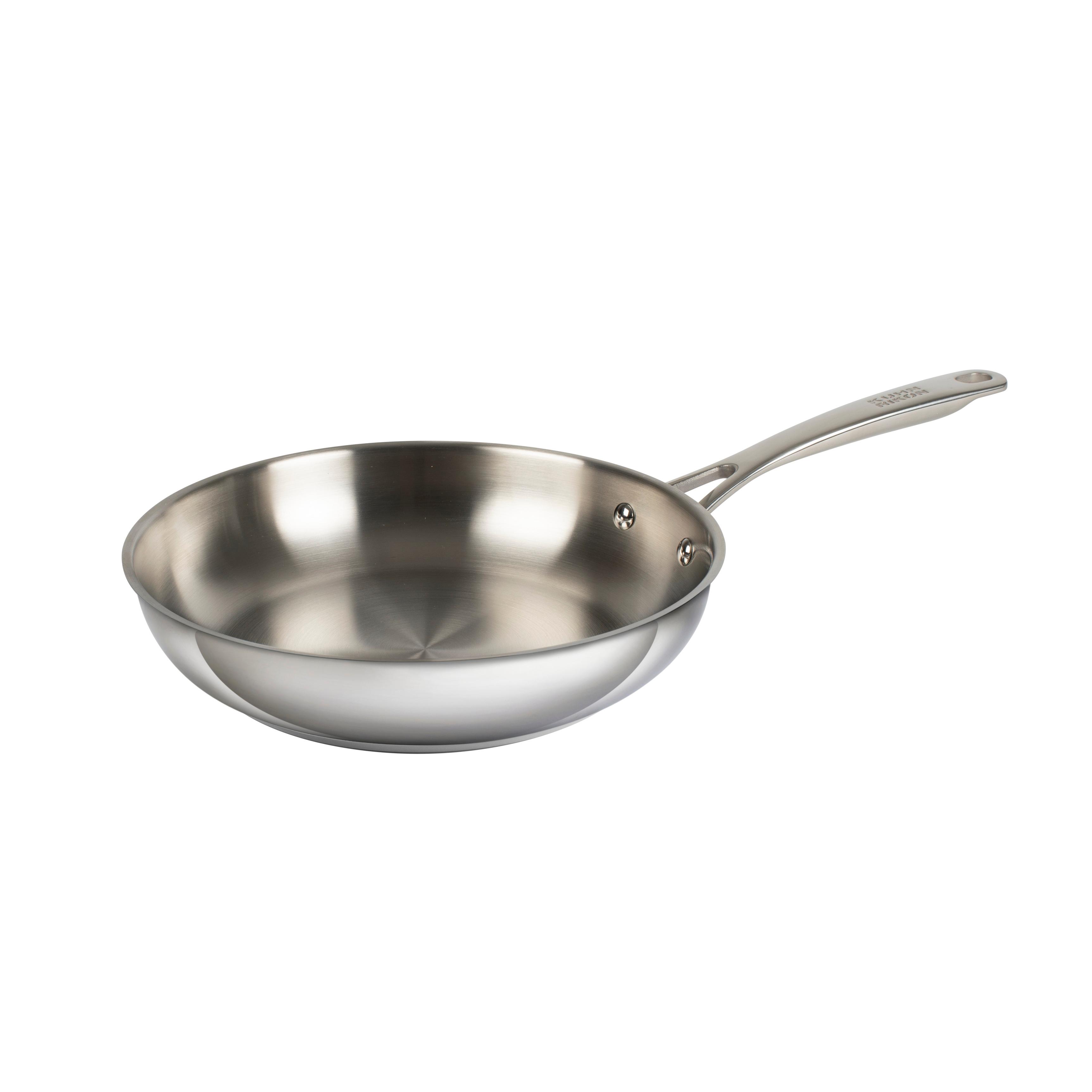 Sartén acero inoxidable ALLROUND sin antiadherente | Inducción | Ideal carne | 5 mm grosor