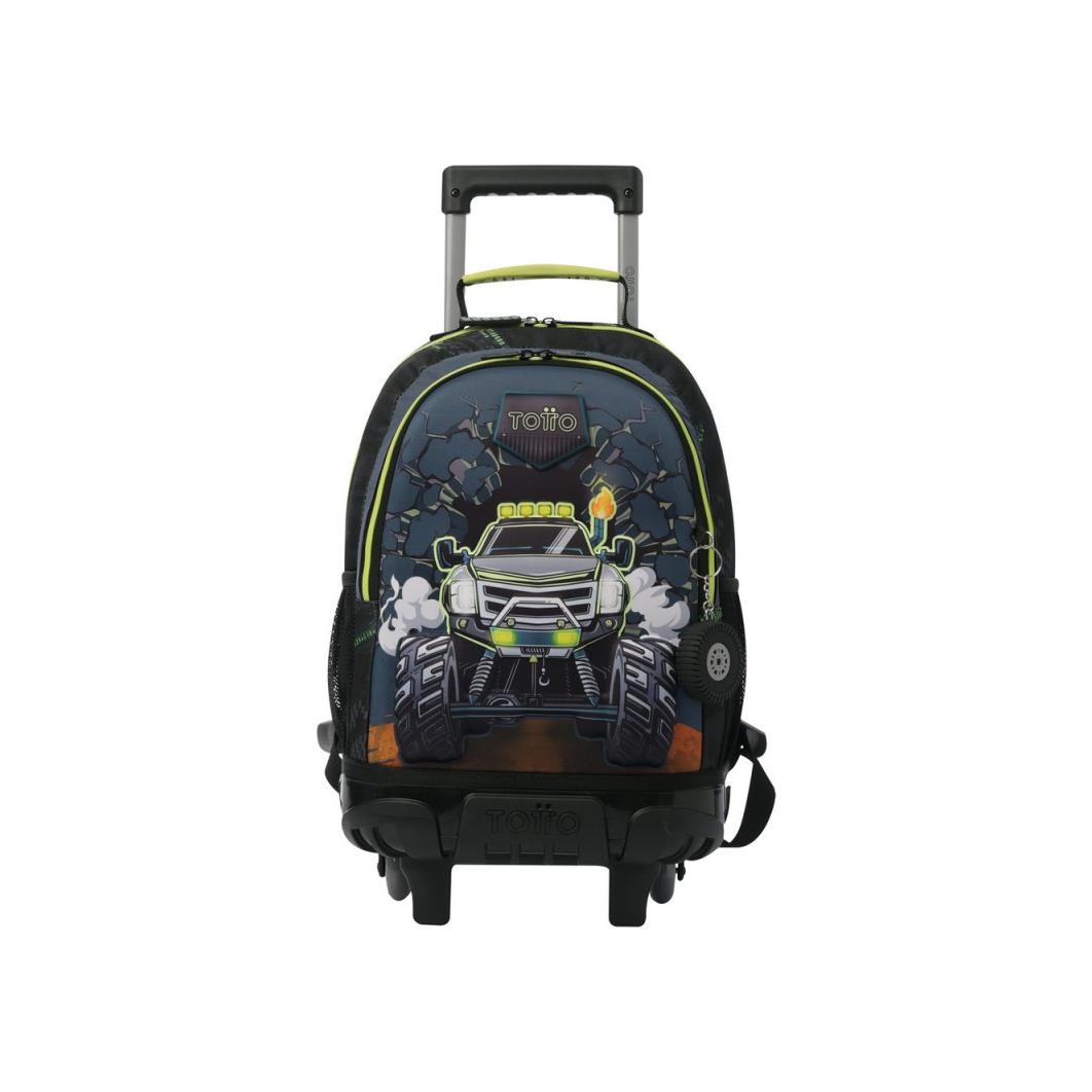 Mochila con ruedas + Power bank Monster Race M 29,5x41,5x19 cm.