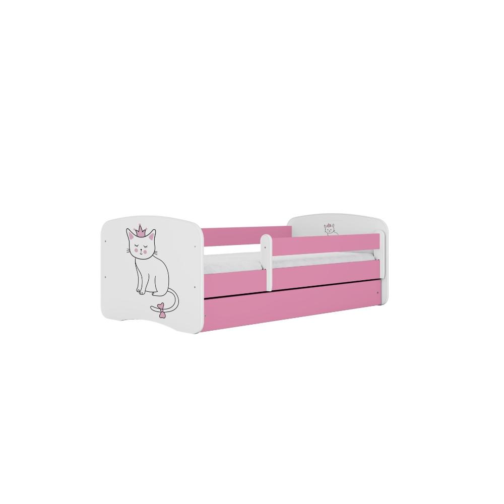 Cama 180 x 80 cm Kocot Kids BabyDreams Cat Pink