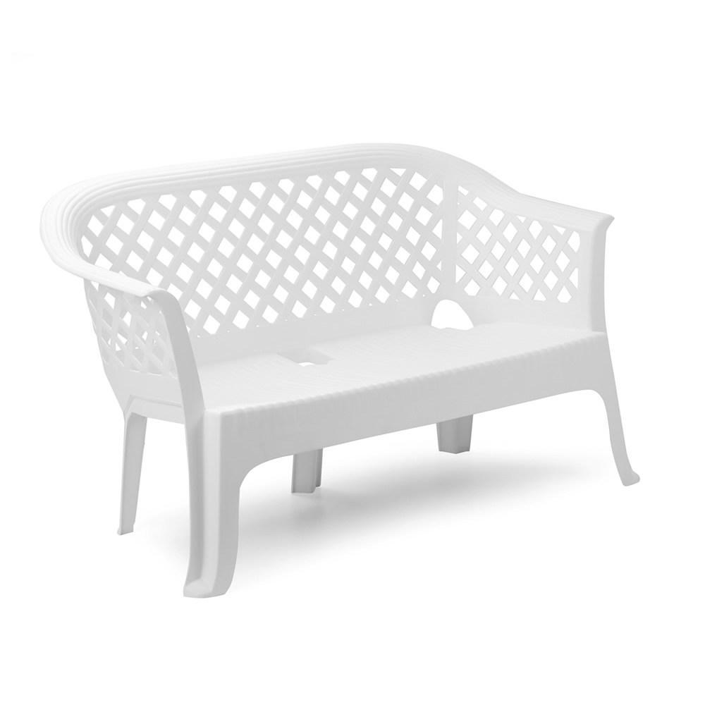 Banco lariana blanco 134x72x76 cm