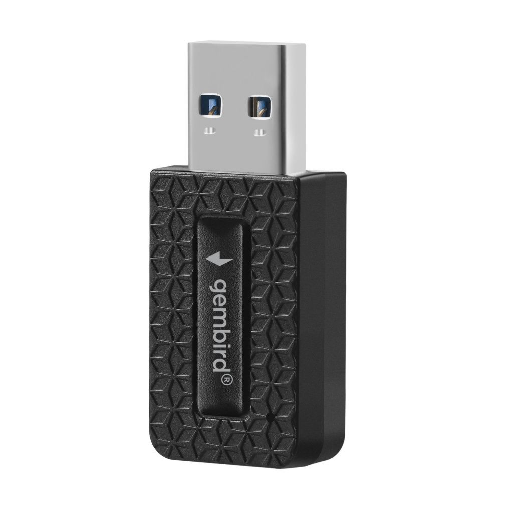 Gembird - Adaptador Wi-Fi USB AC1300 Doble Banda CA1132787 para conexión inalámbrica de alta velocidad hasta 867 Mbit/s, compatible con 802.11ac/n/g/b y plug-and-play en Windows, macOS, Linux
