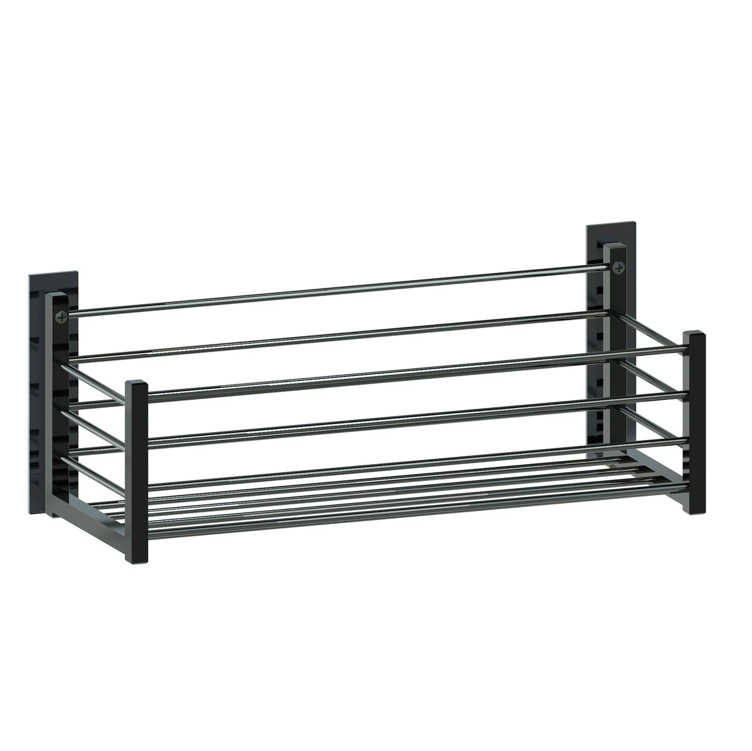 BELTRAN 4043 DELUXE Jabonera Deluxe Rectangular 35 cm Cromo Negro Adhesiva - ref: 064-4043