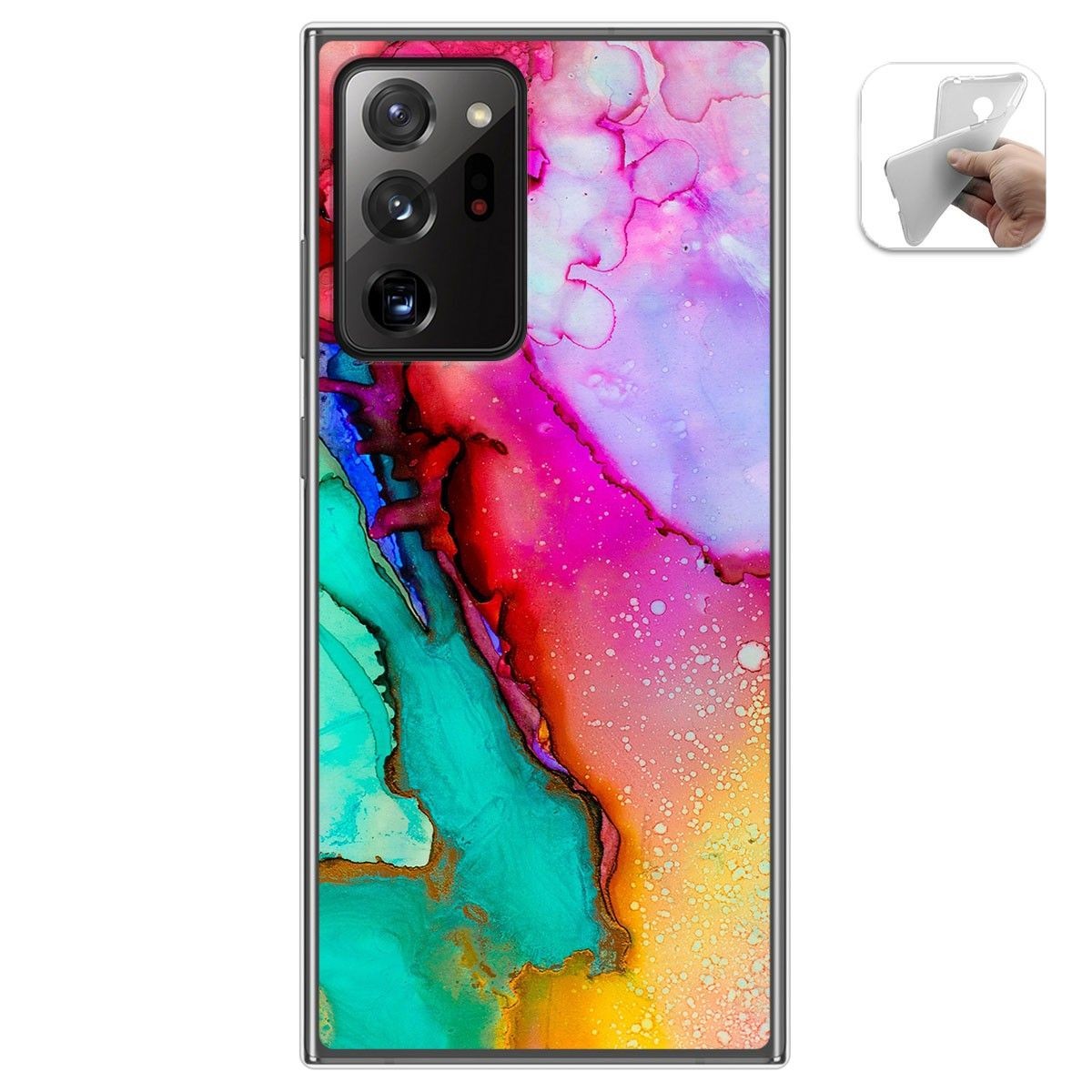 Tumundosmartphone Funda Gel Tpu para Samsung Galaxy Note 20 Ultra diseño Mármol 15 Dibujos