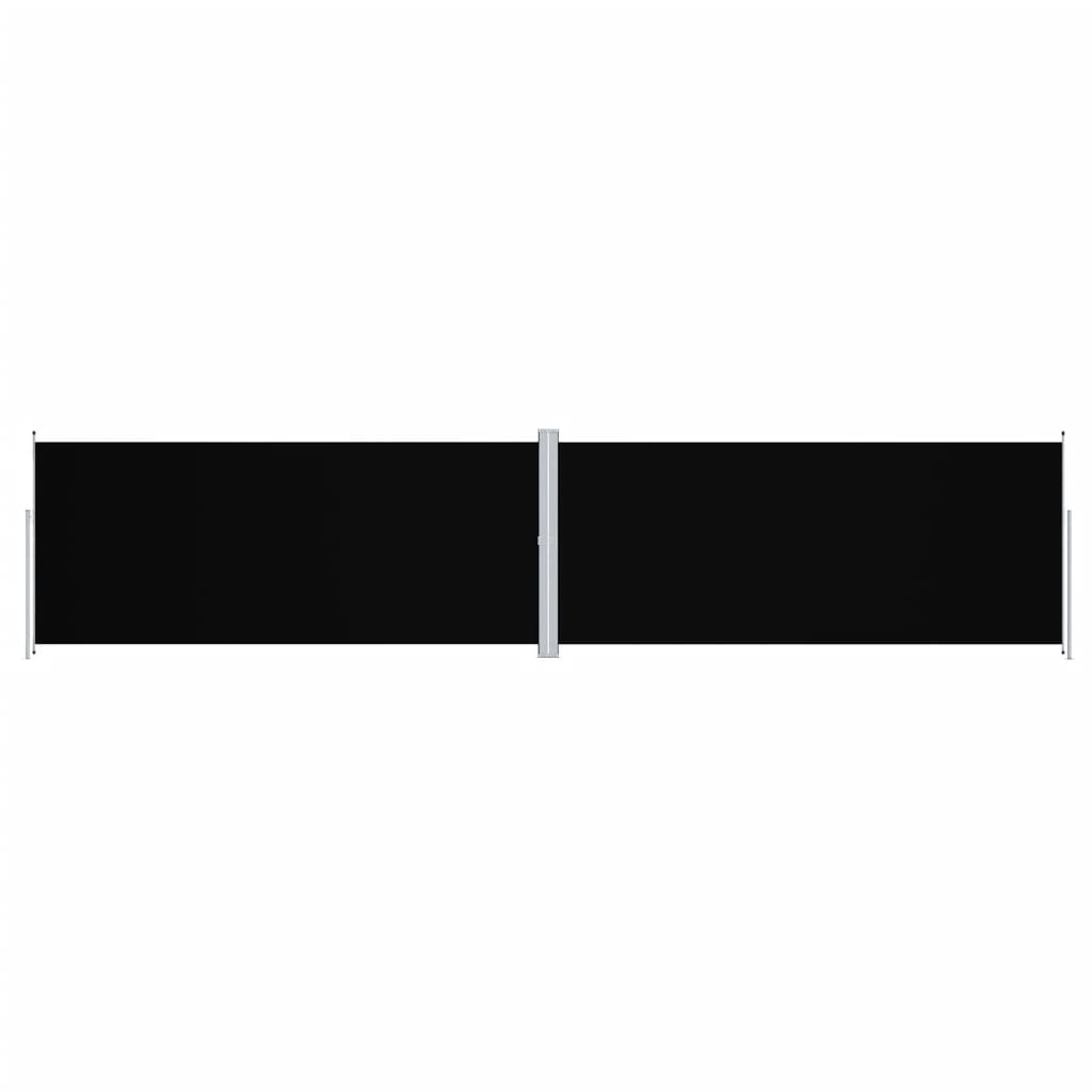 vidaXL Toldo lateral retráctil 220x1000 cm Color Negro, Crema, Antracita