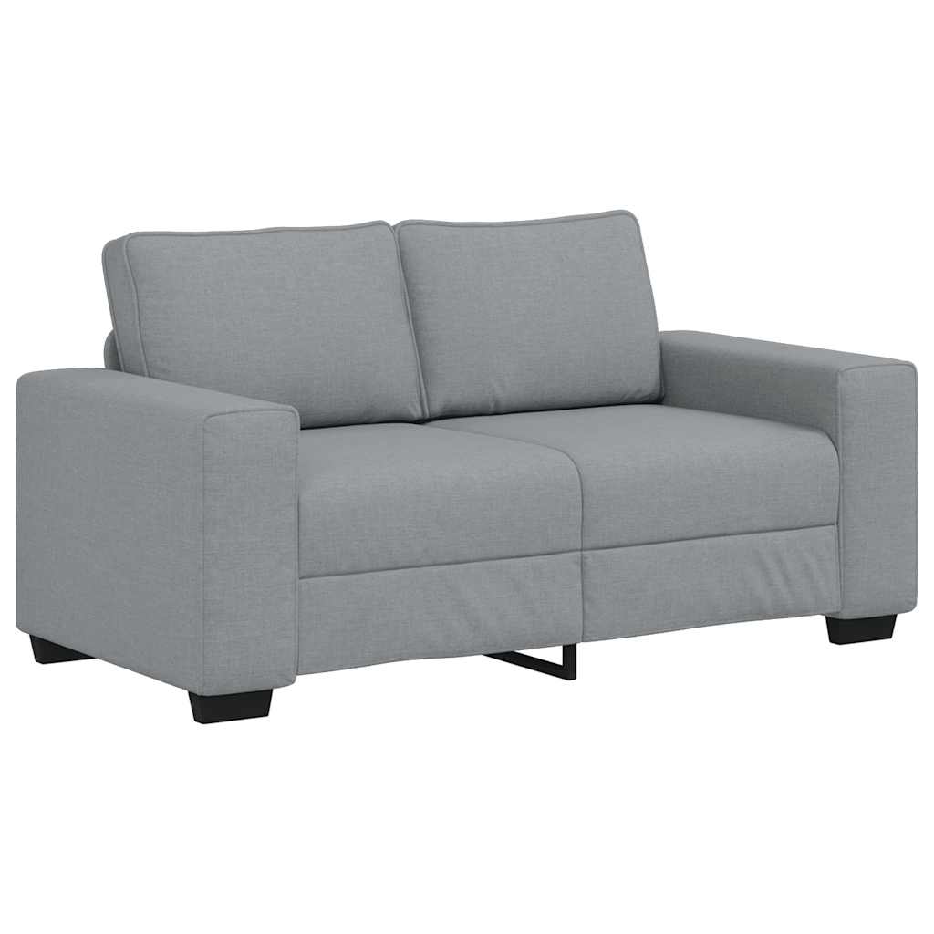 vidaXL Sofá de 2 plazas de tela gris claro 160x77x82 cm